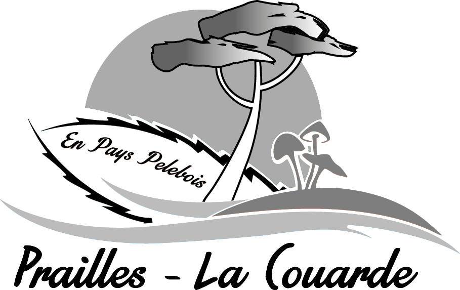 Logo de Prailles-La Couarde en niveaux de gris